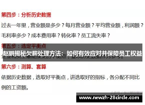 赵鹏揭秘欠薪处理方法：如何有效应对并保障员工权益